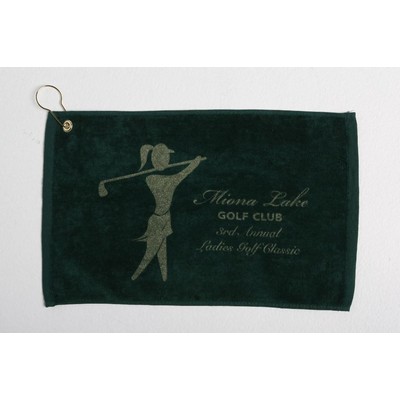 Stock "Ladies Golf Swing" Golf Towel Art (Screen Print)